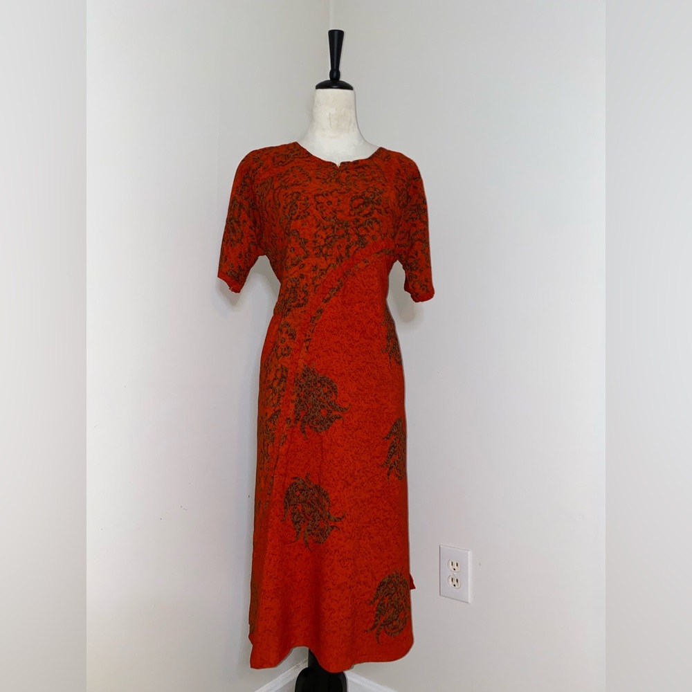 New Indonesia Batik Handmade Midi Dress Size M/L